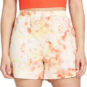 NWT Alpine Design Floral Camp 4” Shorts Pull-On Lightweight Red Yellow UPF30 XL